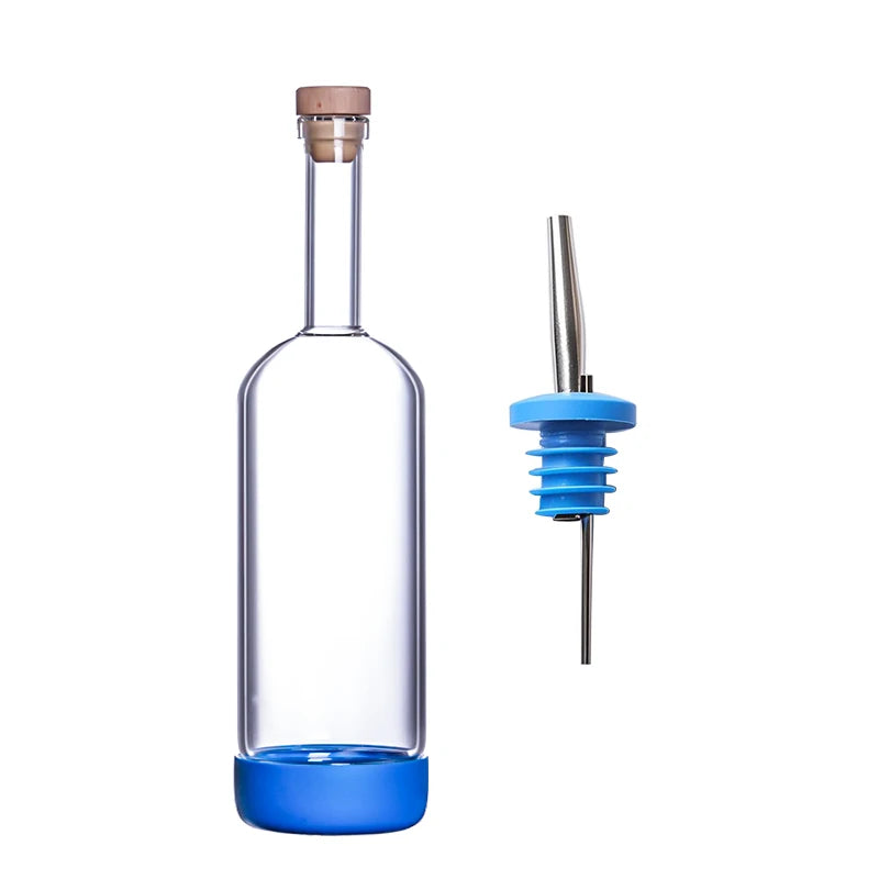 Bouteille 800 ml en verre soufflée à la main