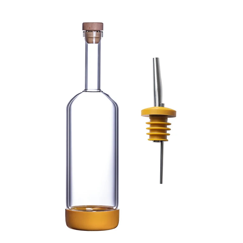 Bouteille 800 ml en verre soufflée à la main