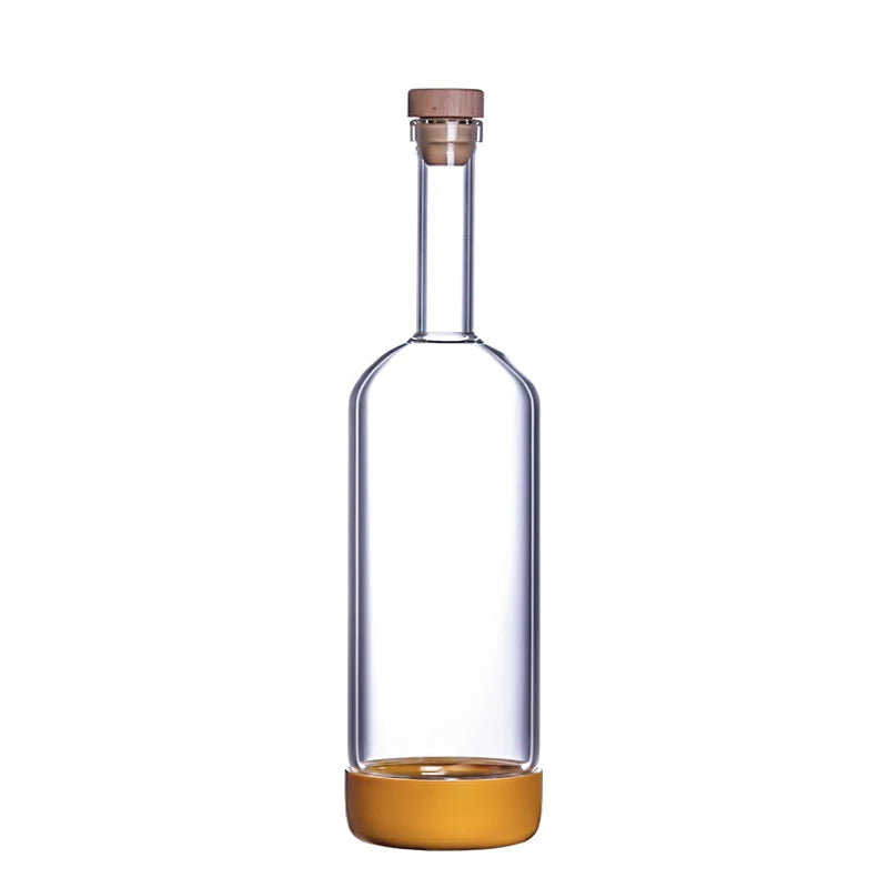 Bouteille 800 ml en verre soufflée à la main