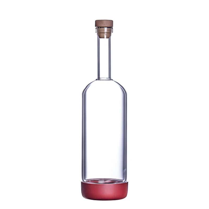 Bouteille 800 ml en verre soufflée à la main
