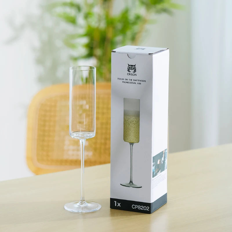 Verre Cristal Bulles Dorées, design raffiné avec reflets dorés, parfait pour prosecco et bulles festives